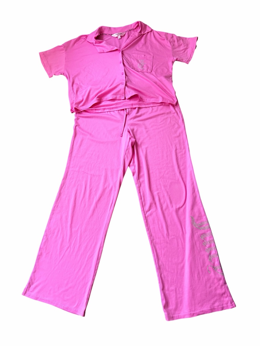 JUICY COUTURE Pink Bling Pant Matching Pjs Pajamas Women’s Size Small BRAND NEW